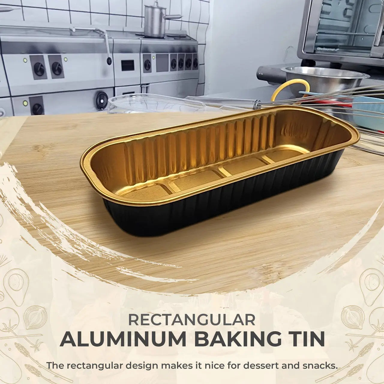 Rectangular Colored Dessert Tin - Case of 1000 - #A43NL KitchenDance