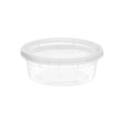 Tripack Deli Pro 8 oz. Round Microwavable Food Storage Deli Container With Lid Combo Pack - Case of 240 - #TD40008 Tripack Deli Pro