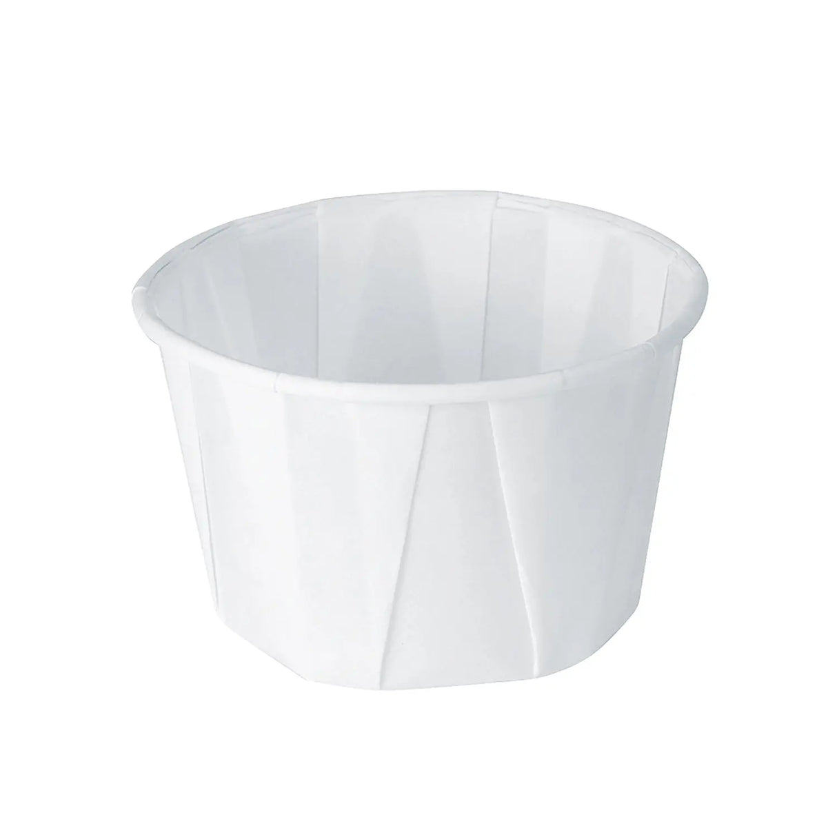 Dart ProPlanet 2 oz. White Squat Treated Paper Soufflé Cup - Count of 5000 - #200-2050 Dart Container