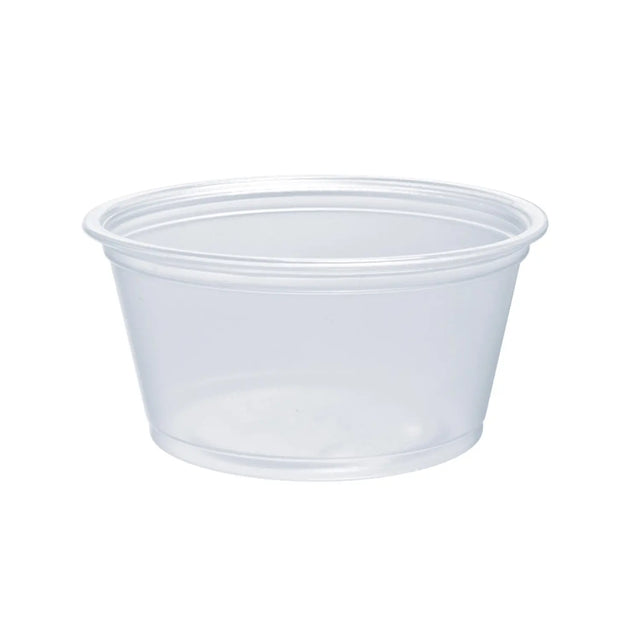 Dart 2 oz. Contact Clear PP Plastic Portion Container - Case of 2500 - #200PC Dart Container