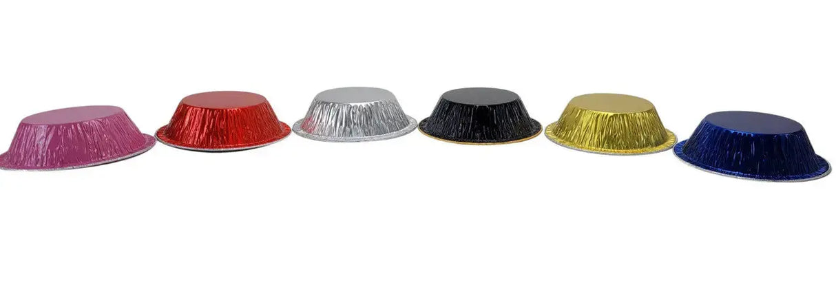 KitchenDance 5" Disposable Colored 8 oz. Individual Size Foil Tart /Pie Pan Case of 2000 - #501NL KitchenDance