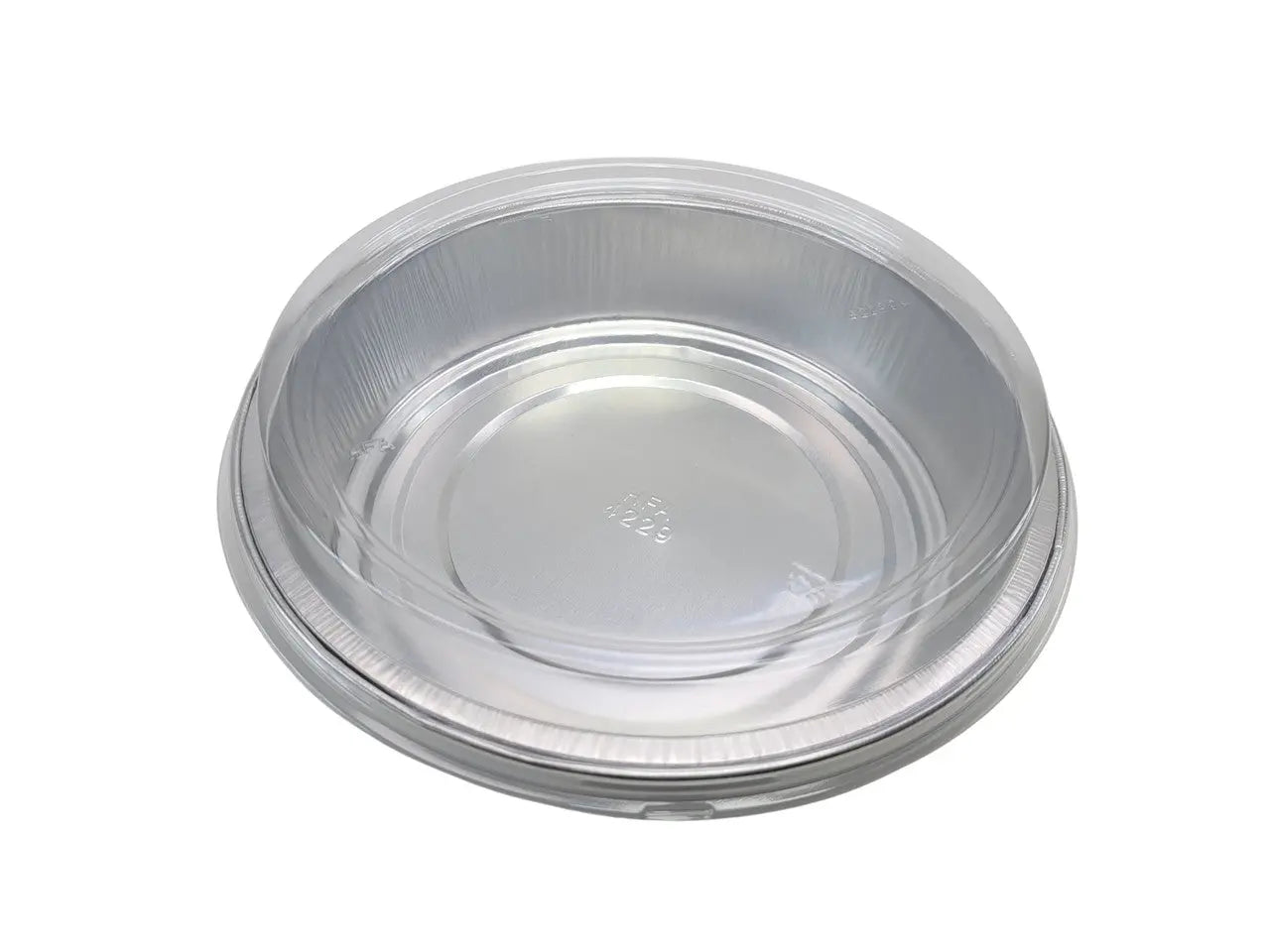 Handi-Stax 9" Round Gourmet To-Go Take Out Pans with Lids - Case of 50 Handi-Foil