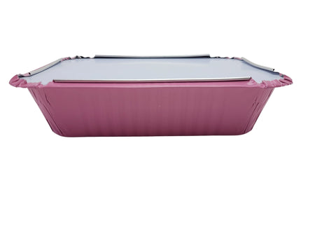 1½ lb. Colored Foil Carryout Pan with Board Lid - Case of 1000 - #7650L KitchenDance