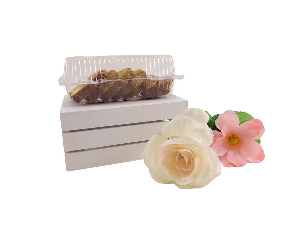 8" x 5" Plastic Hinged Bakery/Deli Container - Case of 250 - #CPC-395 Durable Packaging