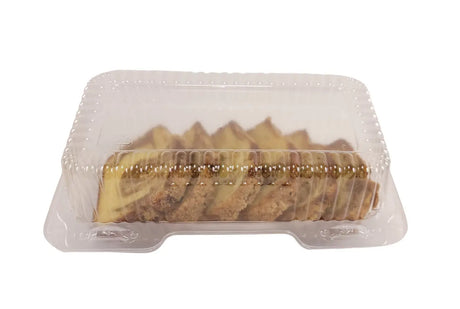 8" x 5" Plastic Hinged Bakery/Deli Container - Case of 250 - #CPC-395 Durable Packaging