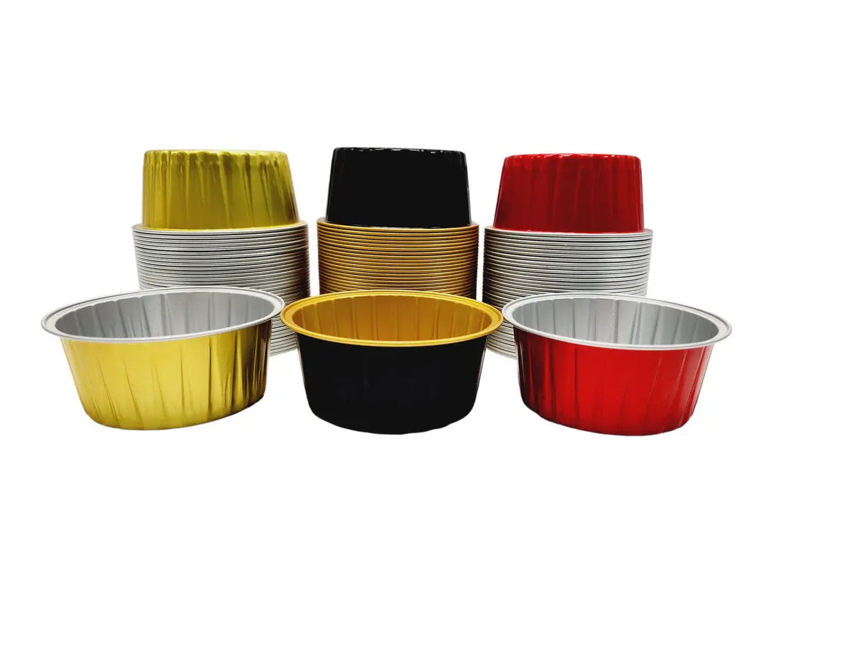 4.5 oz. Colored Aluminum Ramekin and Dessert Cup - Case of 2000- #A35NL KitchenDance