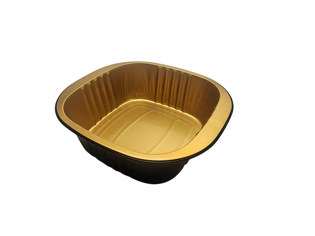 5" x 5" Heavy Aluminum Square Foil Pan - Case of 1000 - #A69NL KitchenDance