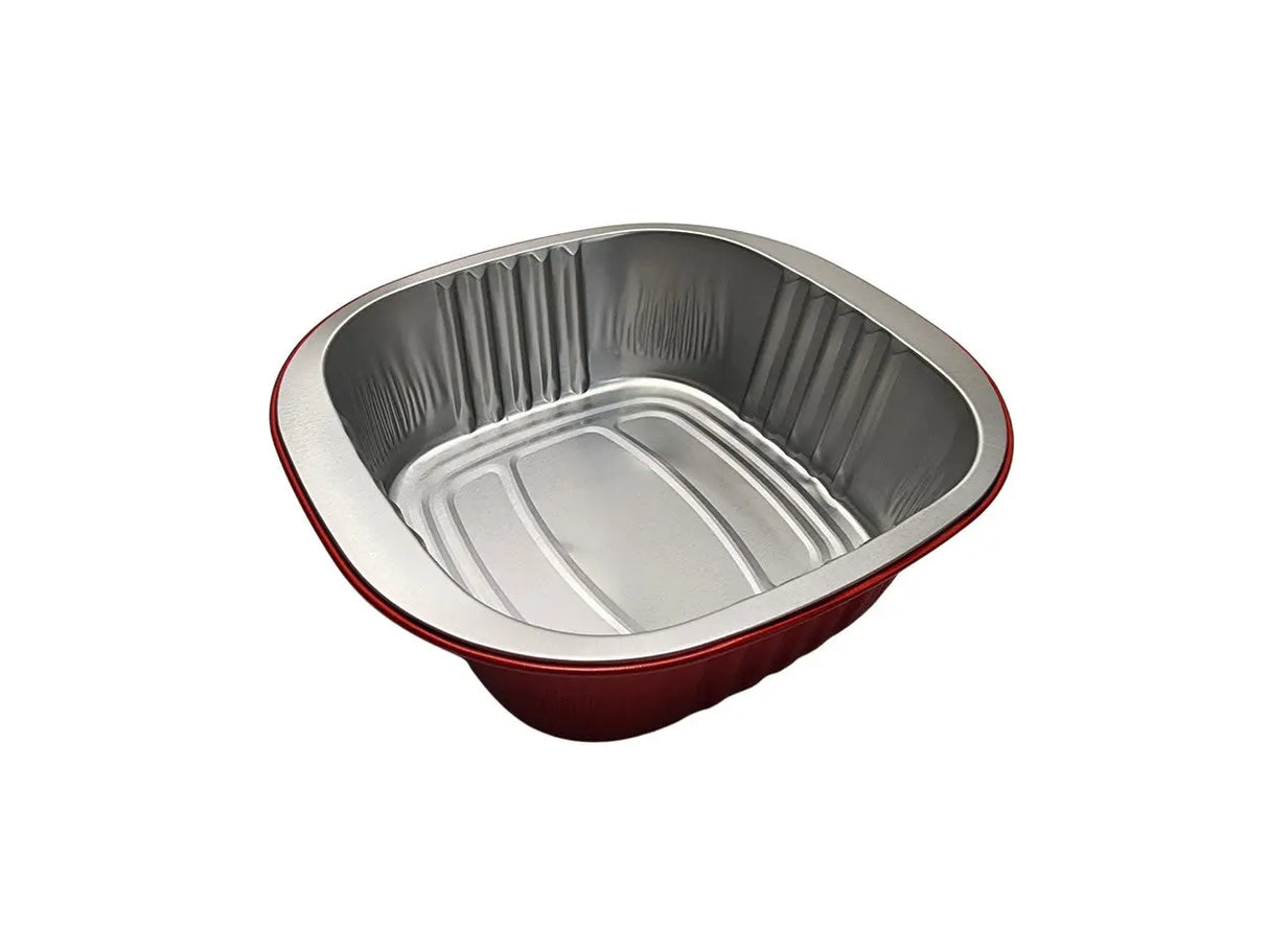 5" x 5" Heavy Aluminum Square Foil Pan - Case of 1000 - #A69NL KitchenDance