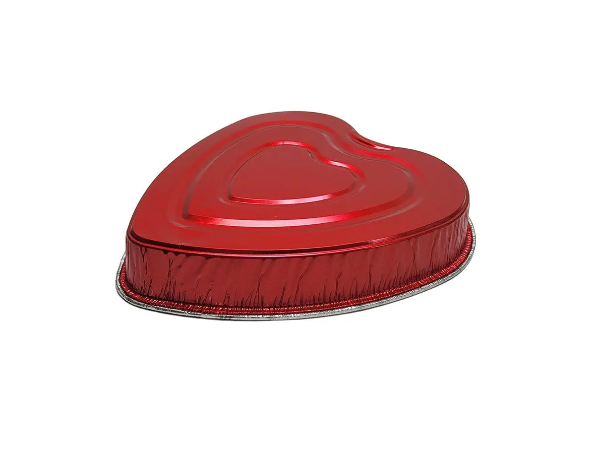 Disposable Heart Shaped Aluminum Foil Baking Pan - Case of 100 - #339 Handi-Foil