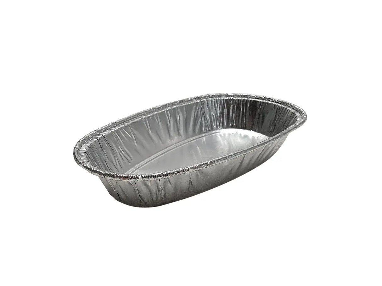 Small Disposable Aluminum Foil Potato Shell Pan - Case of 1000 - #8100 Durable Packaging