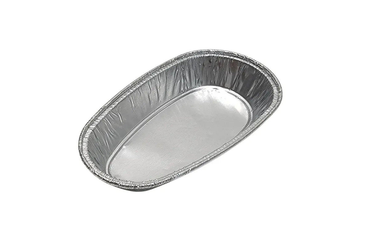 Small Disposable Aluminum Foil Potato Shell Pan - Case of 1000 - #8100 Durable Packaging