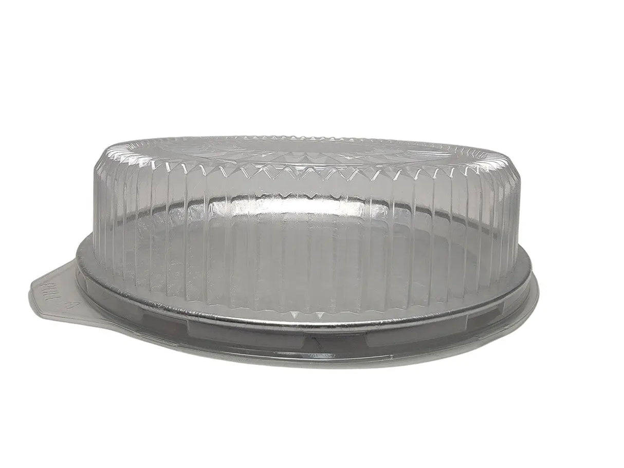 12" Disposable or Reusable Catering Tray w/ Dome Lid Case of 25- #12P Western Plastics