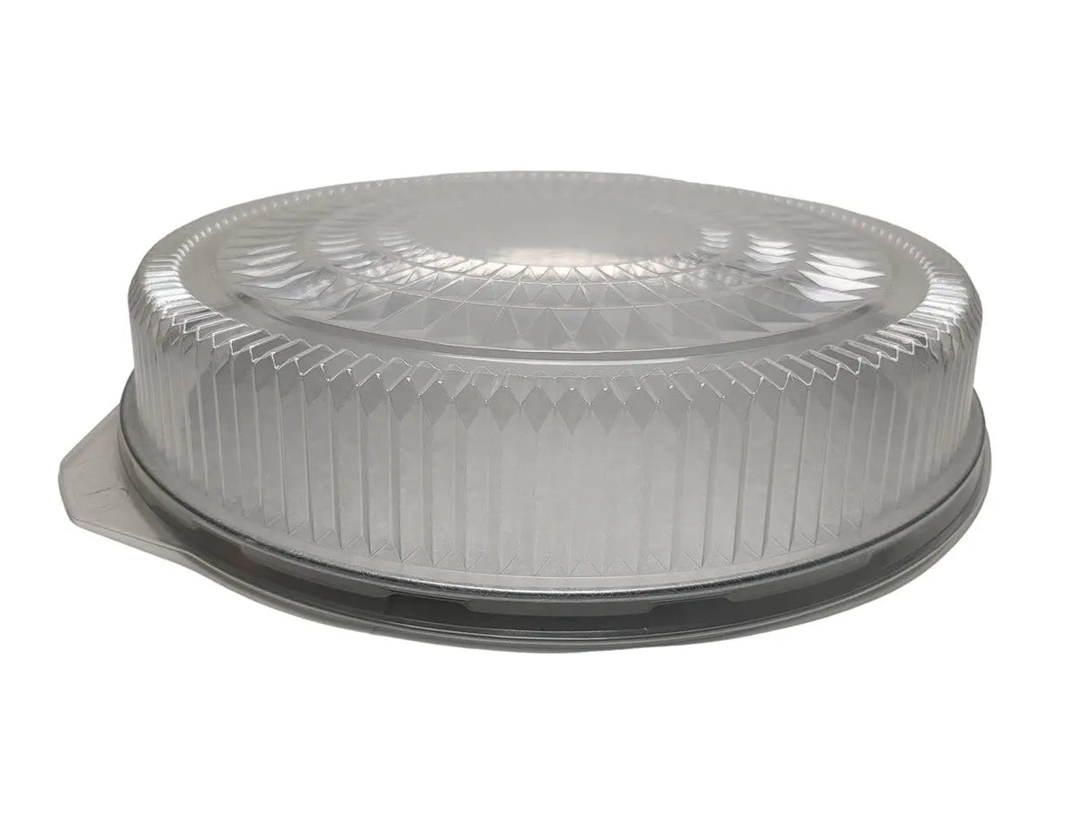 18" Heavy-Foil Catering Trays with High-Dome Lid Case of 25 - #18P Western Plastics