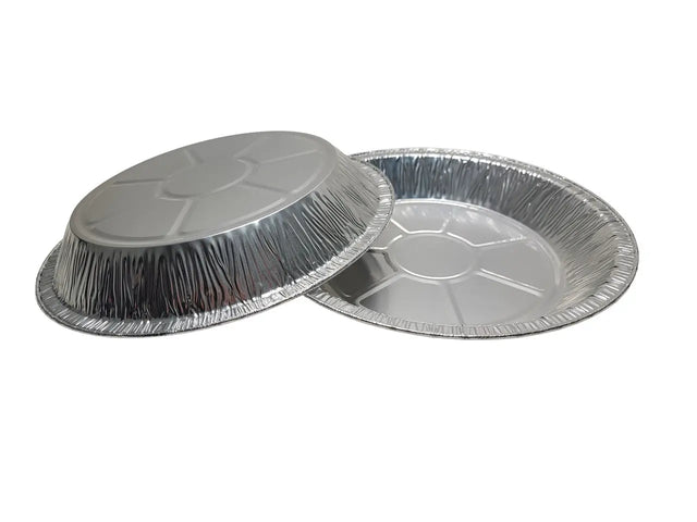 11" Disposable Aluminum Foil Deep Pie Pan - Case of 500  #2411 KitchenDance