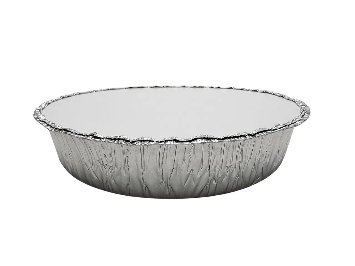 Disposable 10" Round Foil Carryout Pan with Board Lid Case of 250- #260L Handi-Foil