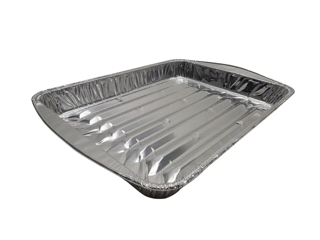 Large Disposable Aluminum Foil Broiler Pan - Case of 100 - #3000 Durable Packaging