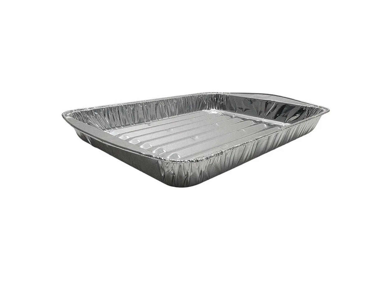 Large Disposable Aluminum Foil Broiler Pan - Case of 100 - #3000 Durable Packaging