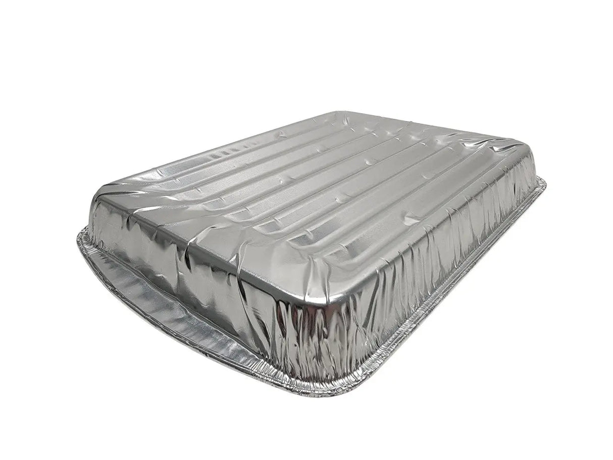 Large Disposable Aluminum Foil Broiler Pan - Case of 100 - #3000 Durable Packaging