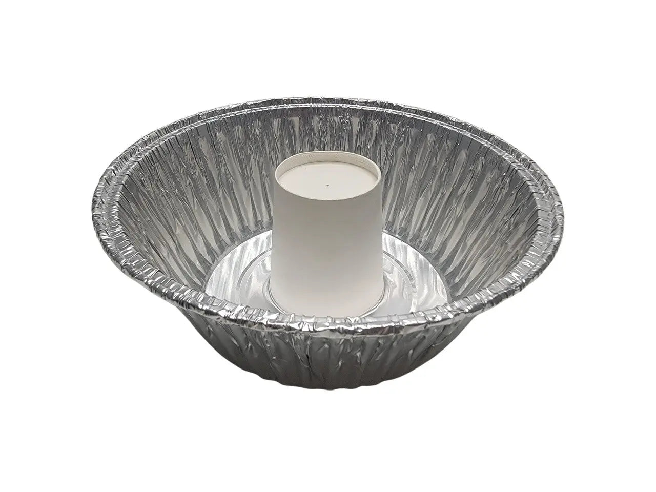 8" Angel Food Cake - Bundt Pan with Plastic Lid - Case of 100  #4060 D & W Fine pack
