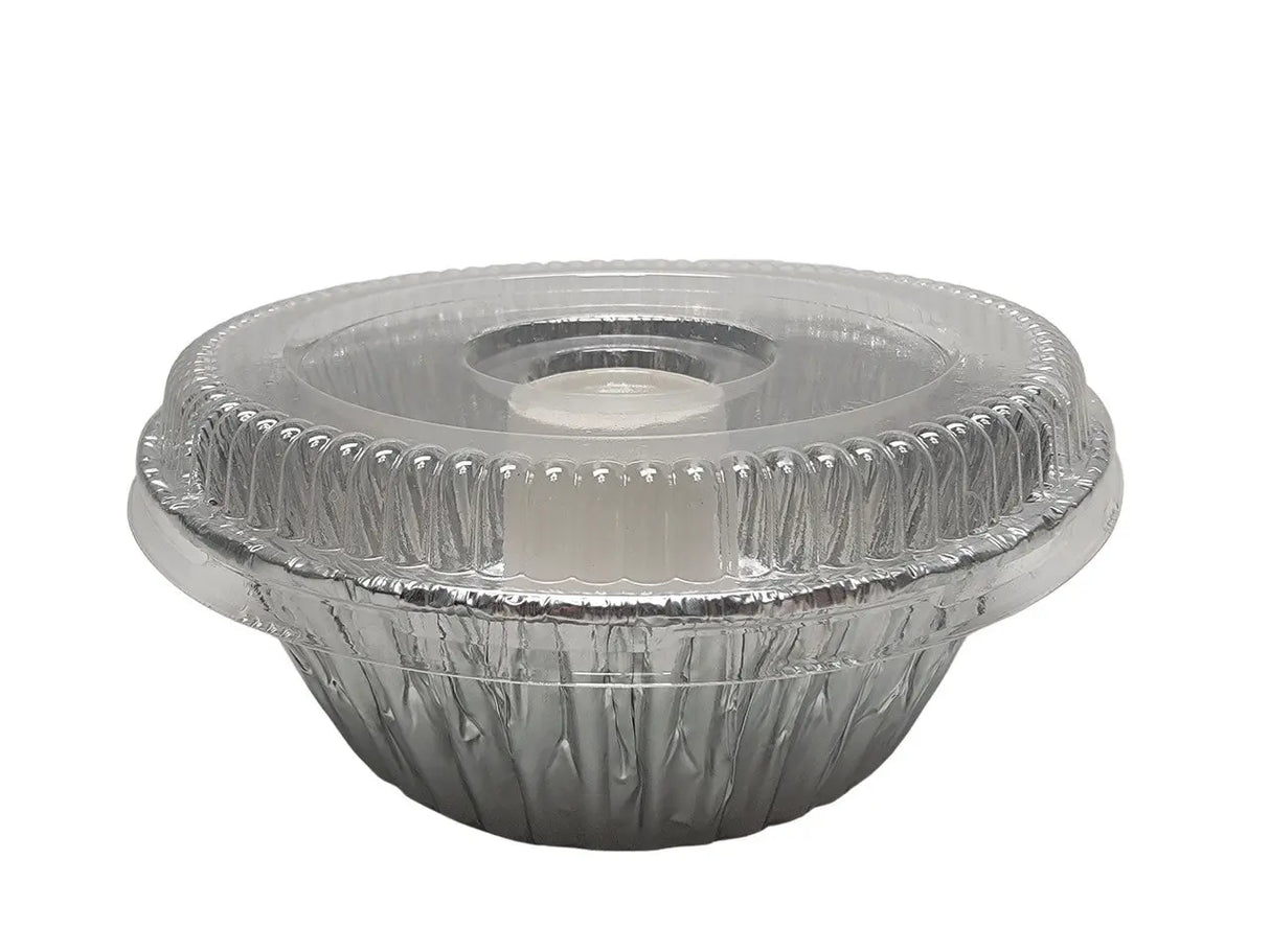 8" Angel Food Cake - Bundt Pan with Plastic Lid - Case of 100  #4060 D & W Fine pack
