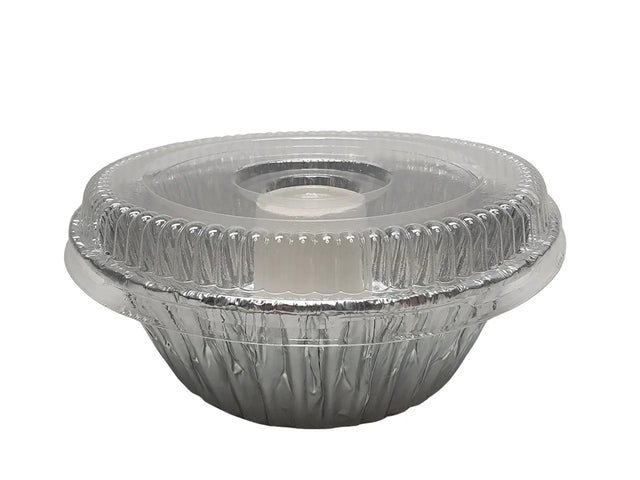 8" Angel Food Cake - Bundt Pan with Plastic Lid - Case of 100  #4060 D & W Fine pack