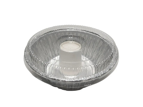 8" Angel Food Cake - Bundt Pan with Plastic Lid - Case of 100  #4060 D & W Fine pack