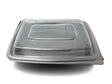 Cruiser® Ware 10.3″ X 7.2″ Black 32 oz. MFPP Entrée Base w/ Lid Combo - Case of 240 - #CT784-WL D & W Fine pack