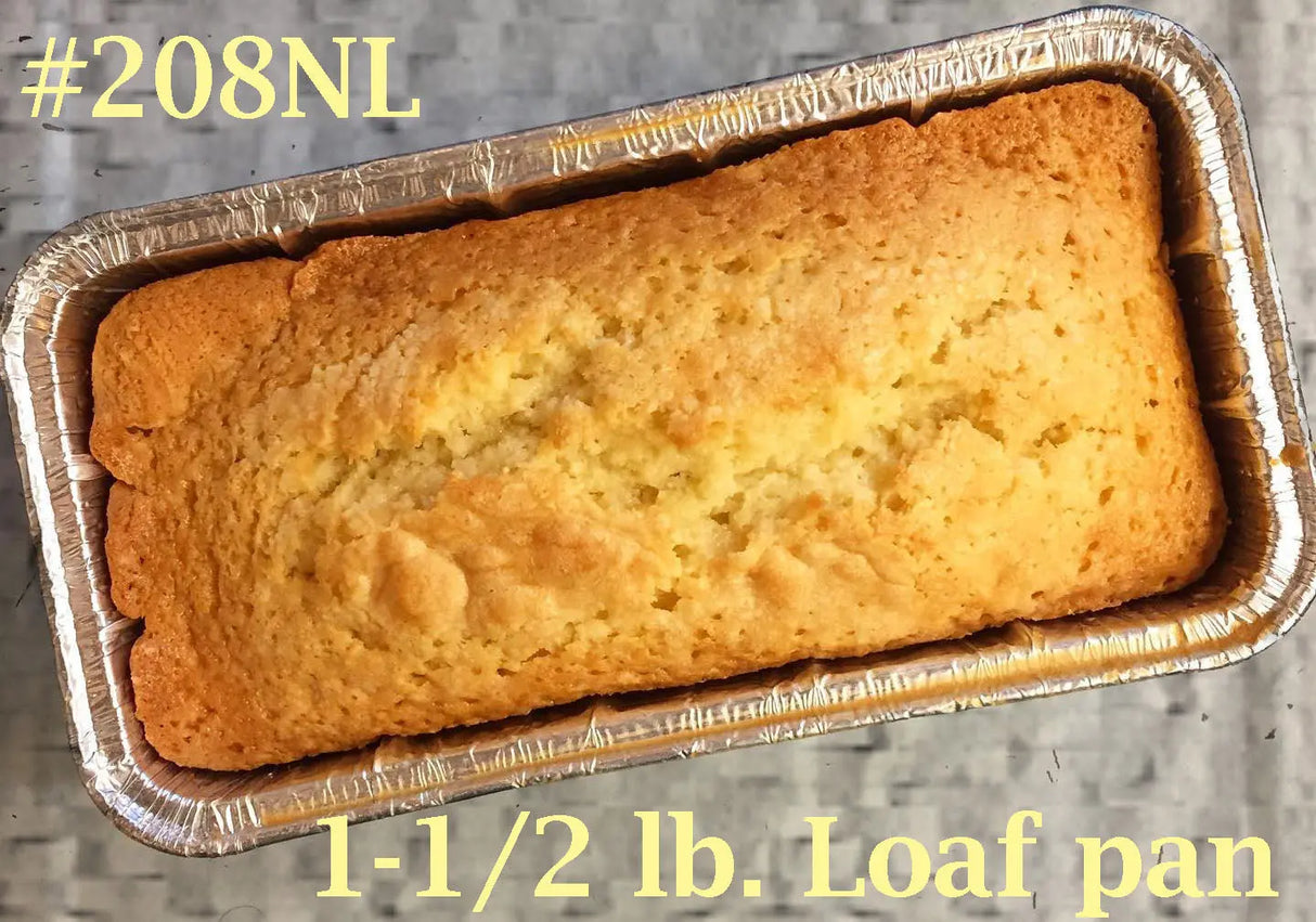 1½ lb. Disposable Aluminum Foil Loaf Pan - Case of 500  #208NL D & W Fine pack
