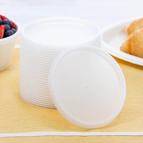 Dart 5-32 oz. Translucent HIPS Plastic Vented Lid - Case of 1000 - #20JL Dart Container