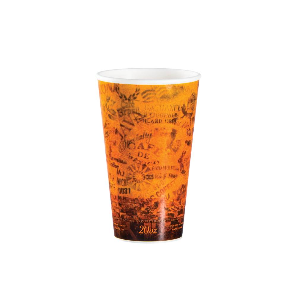 20 oz. Escape® Paper-Wrapped Foam Cup - Case of 500 - #20U16ESC