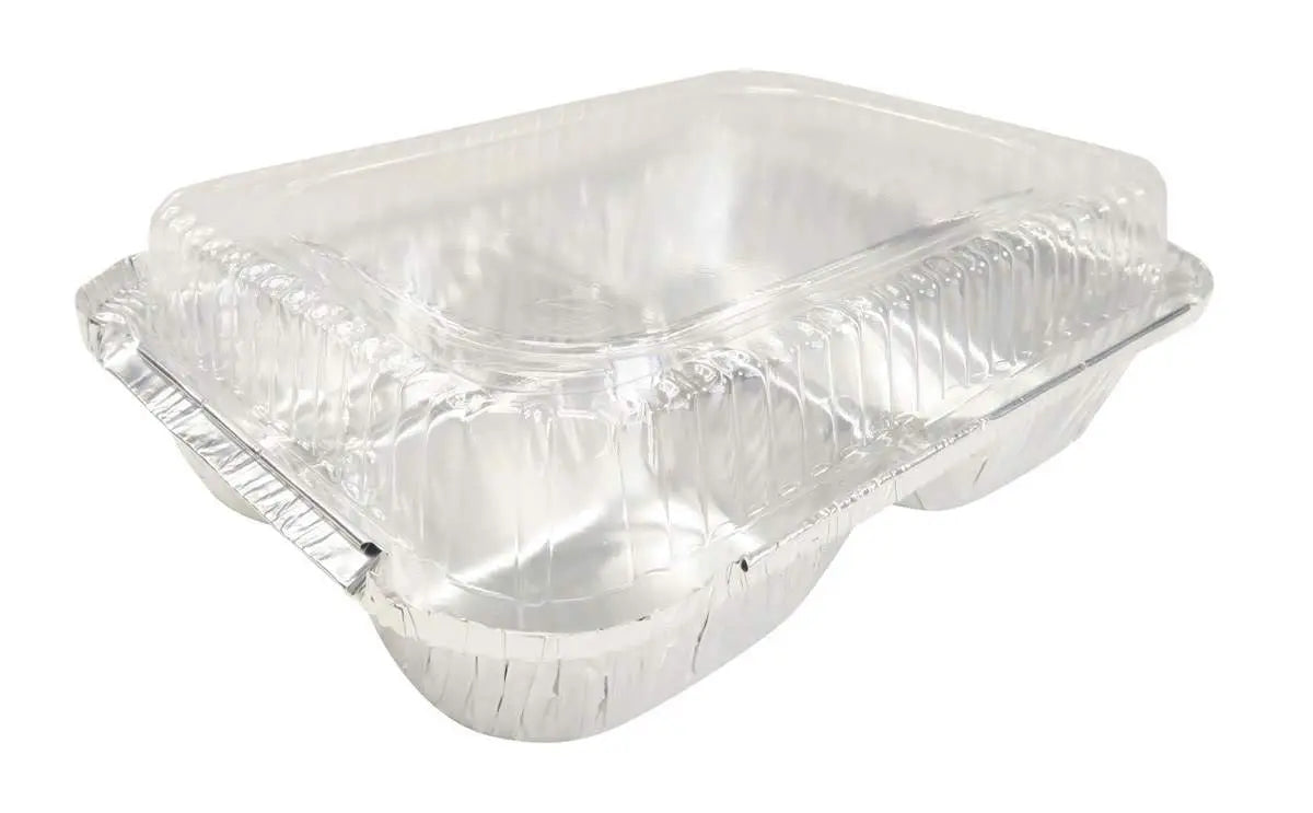 3 Compartment Meal Tray with Plastic Lid -  Case of 500  #210P Durable Packaging
