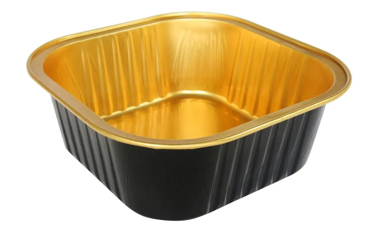 11 oz Square Colored Aluminum Dessert Pans - Case of 1000 #A24NL KitchenDance