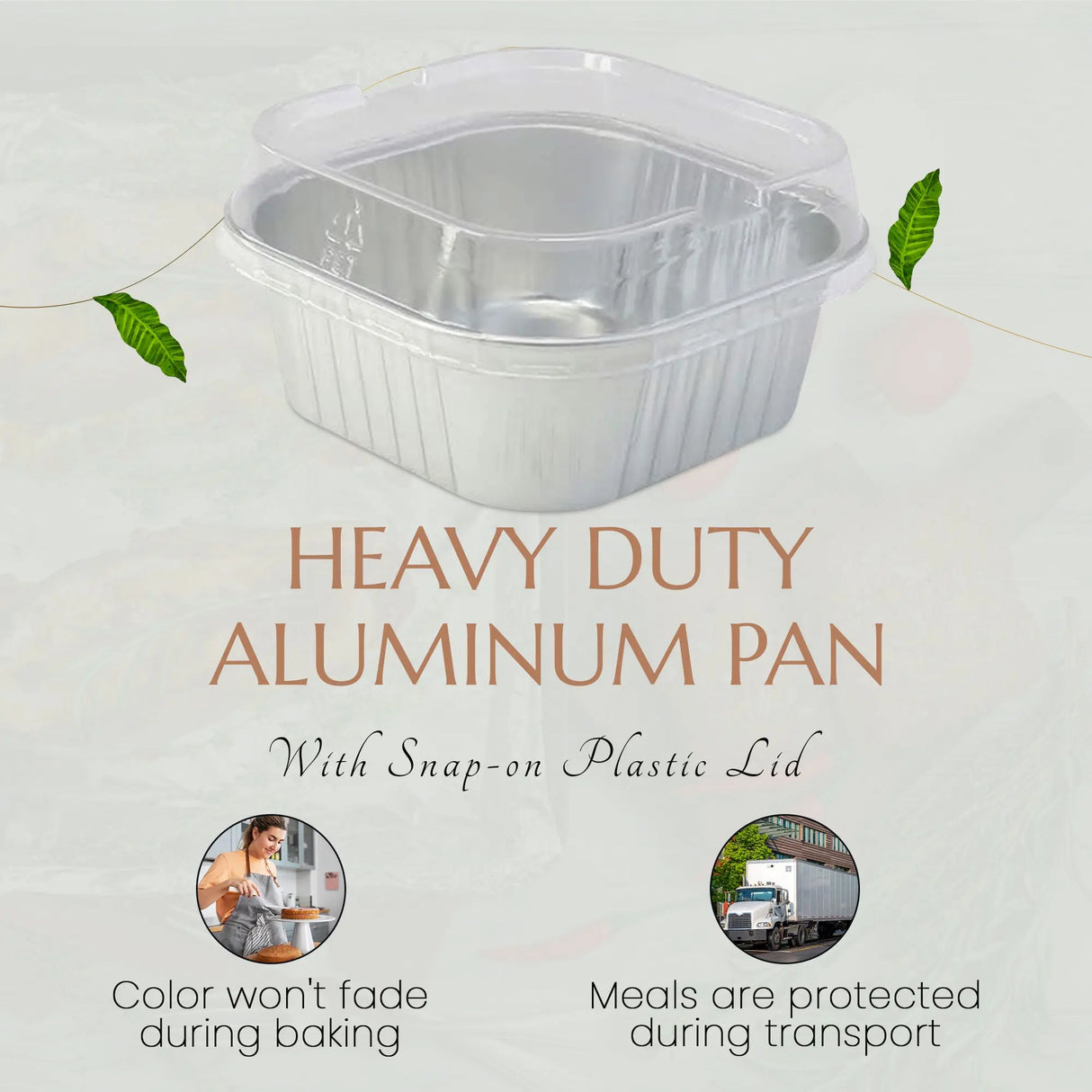 11 oz. Square Foil Cup with Snap-on Plastic Lids - Case of 1000 - #A24P KitchenDance