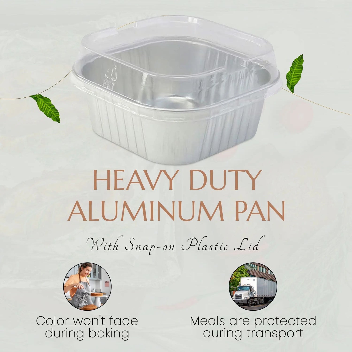 11 oz. Square Foil Cup with Snap-on Plastic Lids - Case of 1000 - #A24P KitchenDance