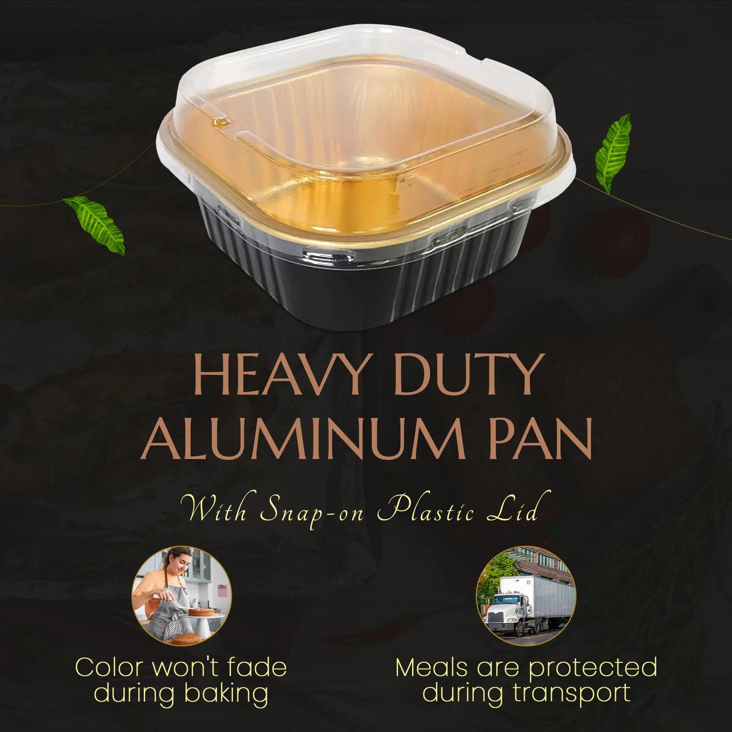 11 oz. Square Foil Cup with Snap-on Plastic Lids - Case of 1000 - #A24P KitchenDance