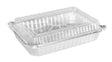 1½ lb. Shallow Carry Out Foil Pan with Plastic Lid - Case of 500 -  #230P Durable Packaging