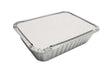 1½ lb. Foil Carryout Pan with Board Lid - Case of 500 - #235L Western Plastics