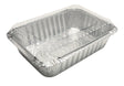 1½ lb. Disposable Foil Carryout Pan with Plastic Lid - Case of 500 - #235P Western Plastics