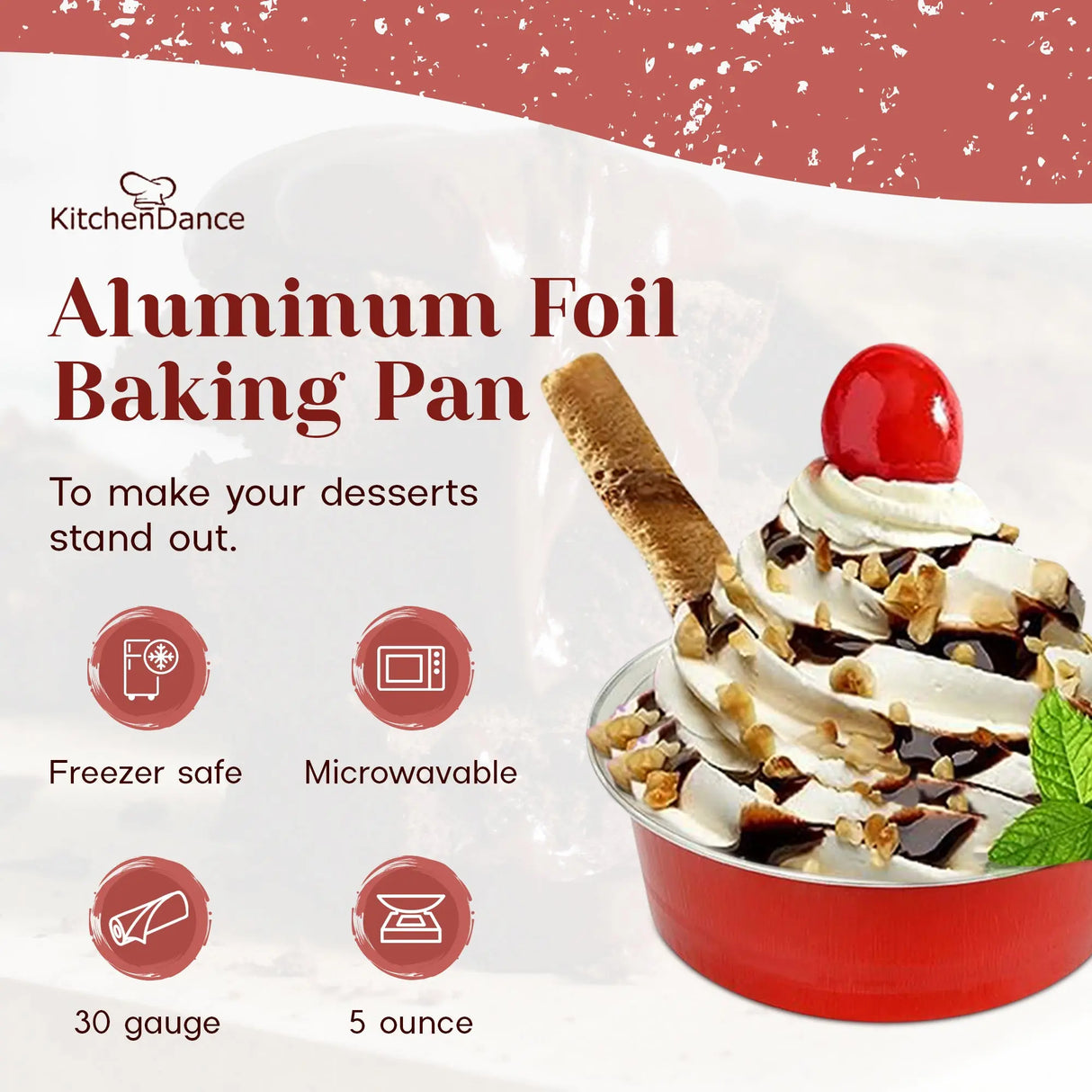 5 oz. Colored Disposable Aluminum Foil Cups - Case of 2000- #A41NL KitchenDance