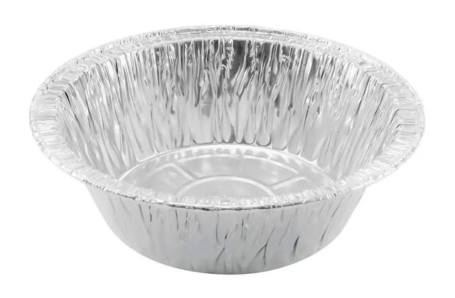 5¾" Disposable Aluminum Pot Pie Pan - Extra Deep - Case of 1000 -  #2400 Durable Packaging