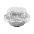 5¾" Disposable Aluminum Pot Pie Pan - Extra Deep -  w/ High Dome Lid - Case of 1000   #2400P Durable Packaging