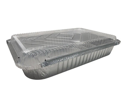 4 lb. Oblong Food Pan with Plastic Lid - Case of 250 #240P D & W Fine pack
