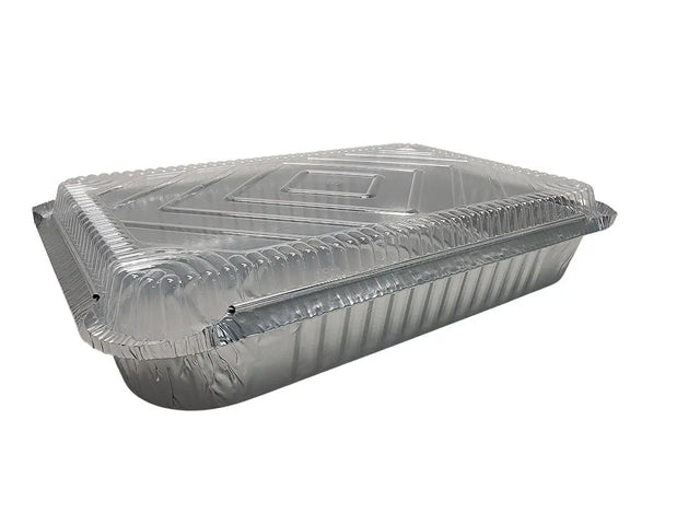 4 lb. Oblong Food Pan with Plastic Lid - Case of 250 #240P D & W Fine pack