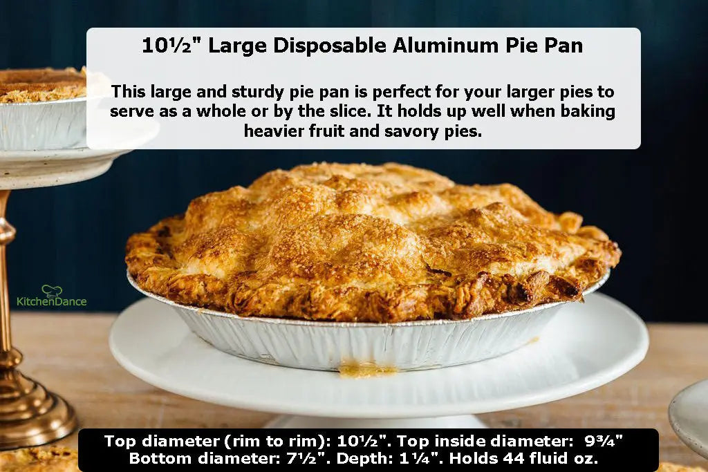 11" Disposable Aluminum Foil Deep Pie Pan - Case of 500  #2411 KitchenDance