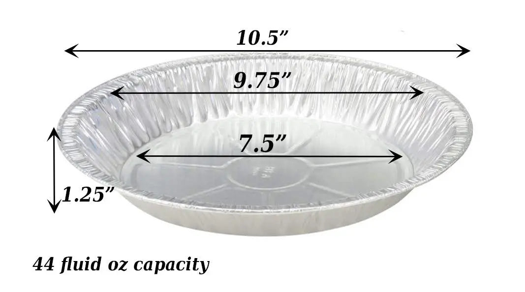 11" Disposable Aluminum Foil Deep Pie Pan - Case of 500  #2411 KitchenDance