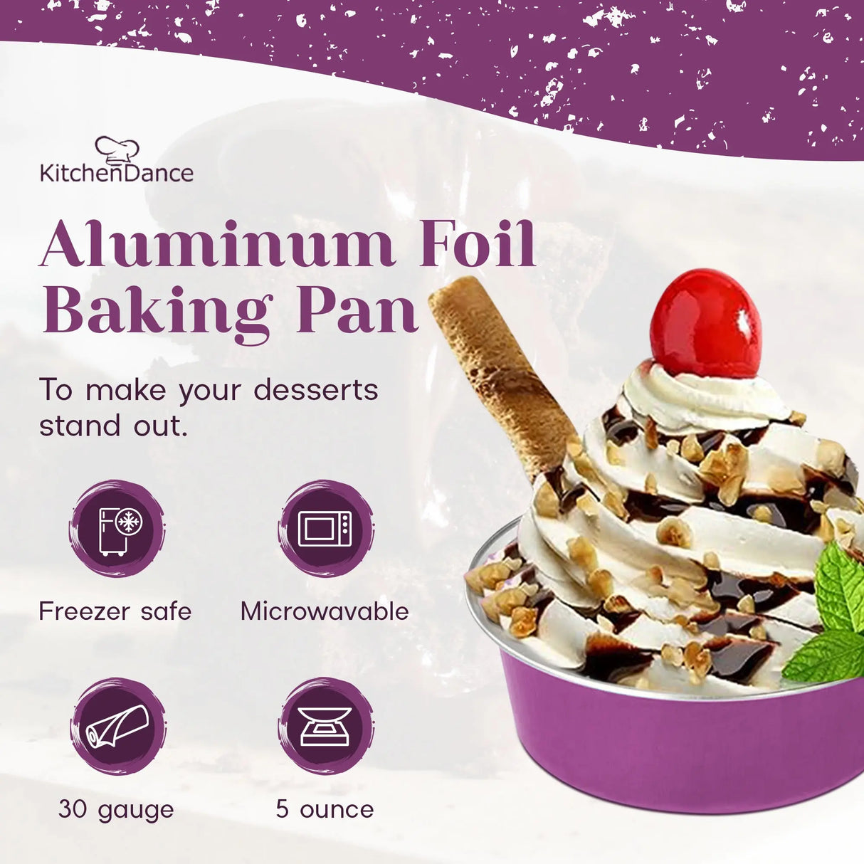 5 oz. Colored Disposable Aluminum Foil Cups - Case of 2000- #A41NL KitchenDance