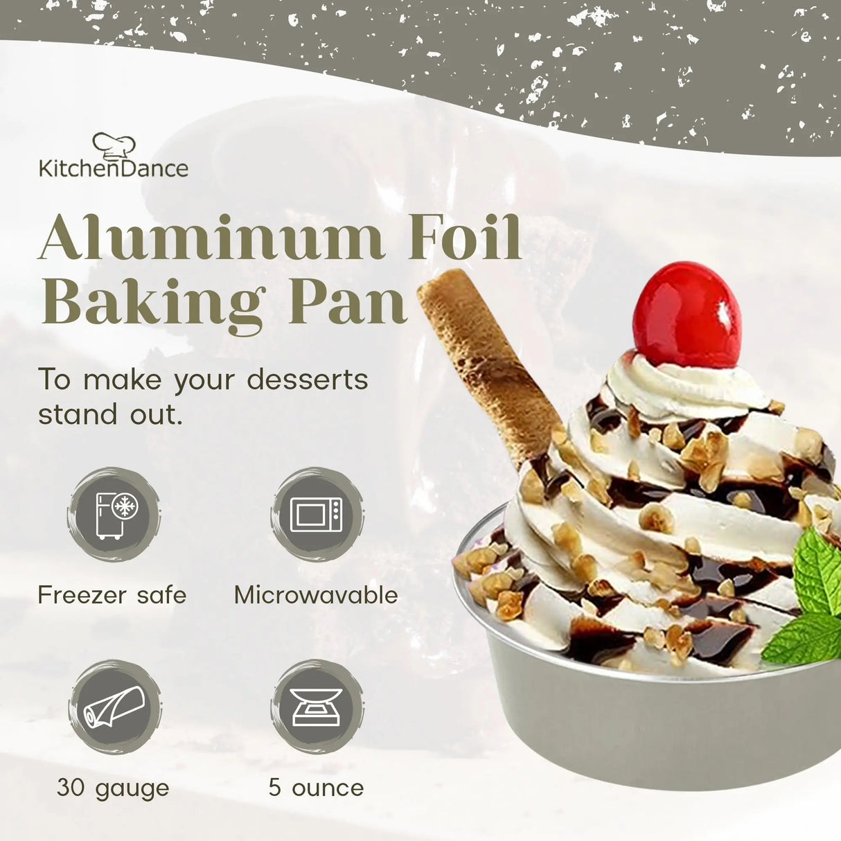 5 oz. Colored Disposable Aluminum Foil Cups - Case of 2000- #A41NL KitchenDance