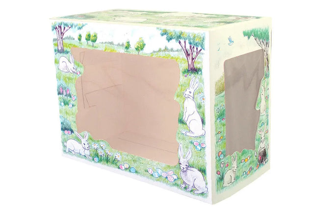 Southern Champion 7 x 10 x 5"  Semi Automatic Easter Bunny Window Bakery Boxes - Case of 100 - #2491 Southern Champion