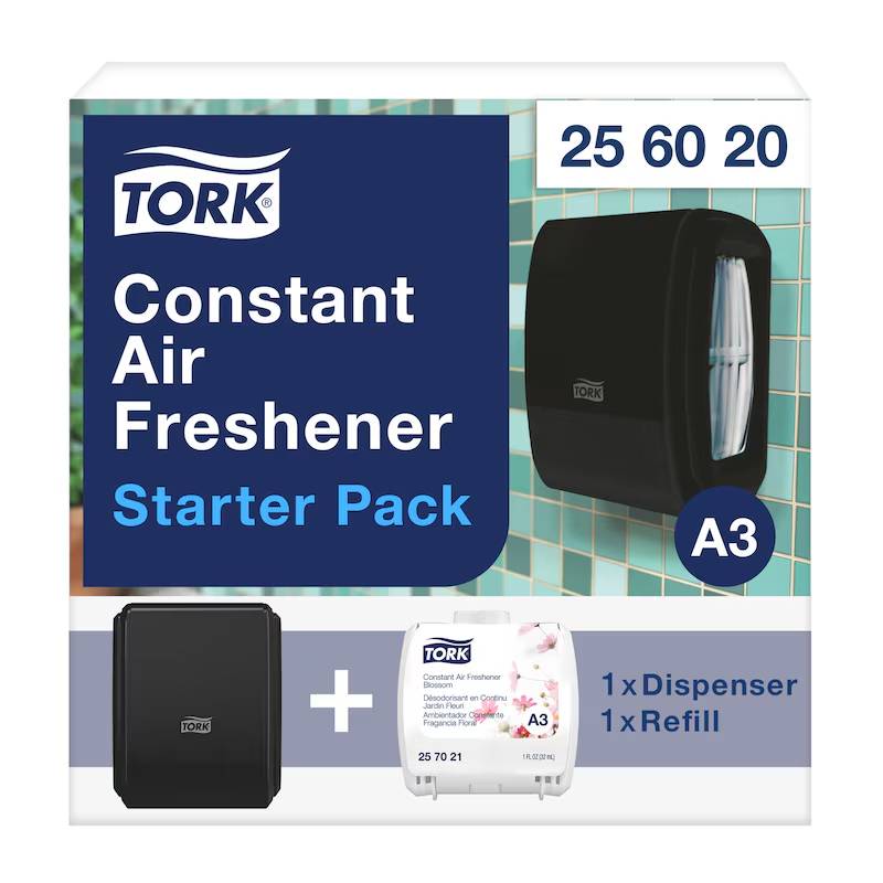 Tork Constant Air Freshener Starter Kit Dispenser + Refill Combo - #256020