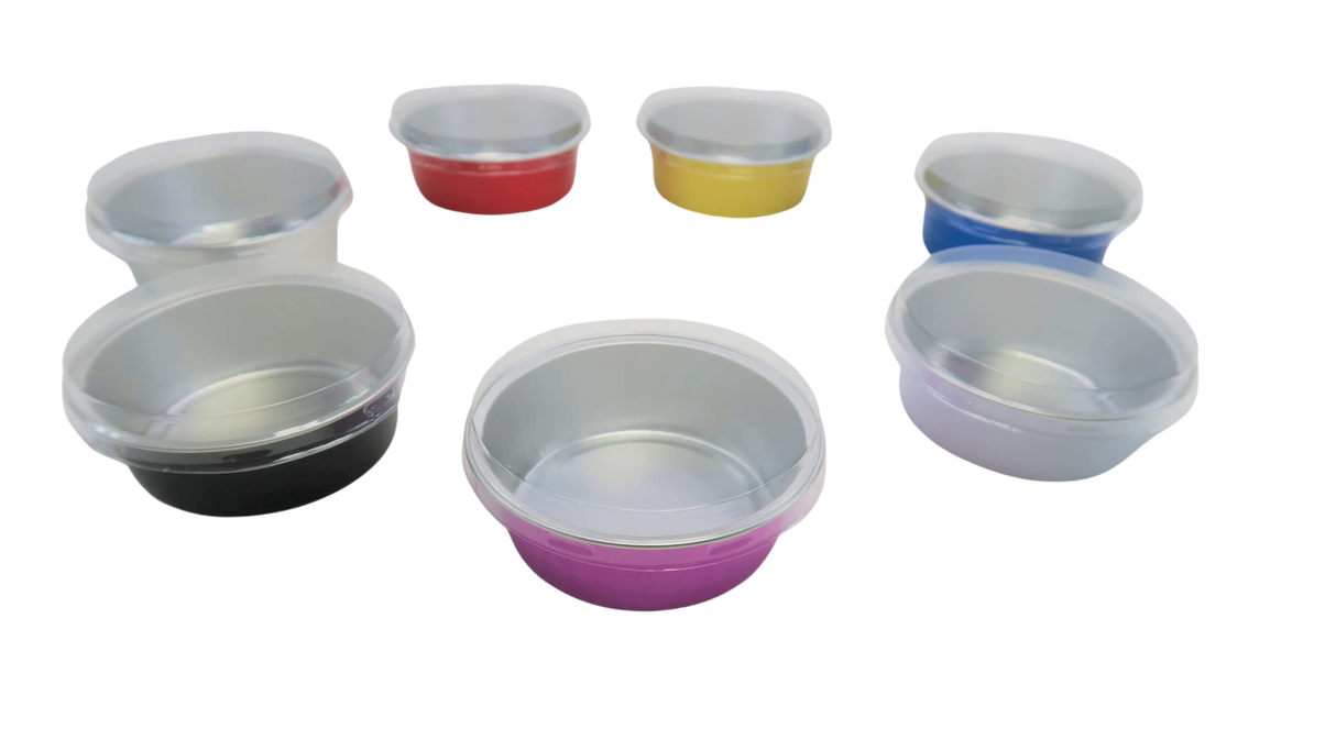 5 oz. Foil Cup with Plastic Lid  Case of 2000 - #A41P KitchenDance